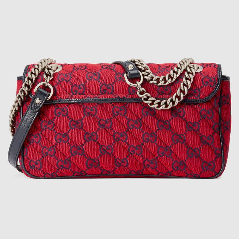 Gucci GG Marmont Small Matelasse Shoulder Bag 443497 Red